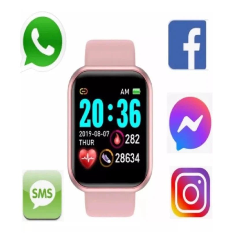 Relógio inteligente Smartwatch UNISSEX Smartwatch D20 relógio ANDROID/IOS - Techria